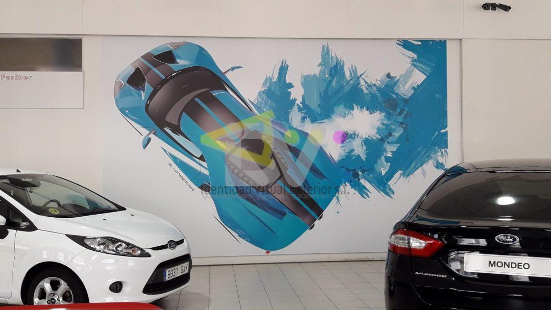 foto mural vinilo en pared