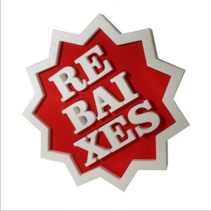 Estrella de porexpan"Rebajas"