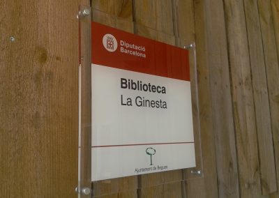 placa señalización de metacrilato plexiglas